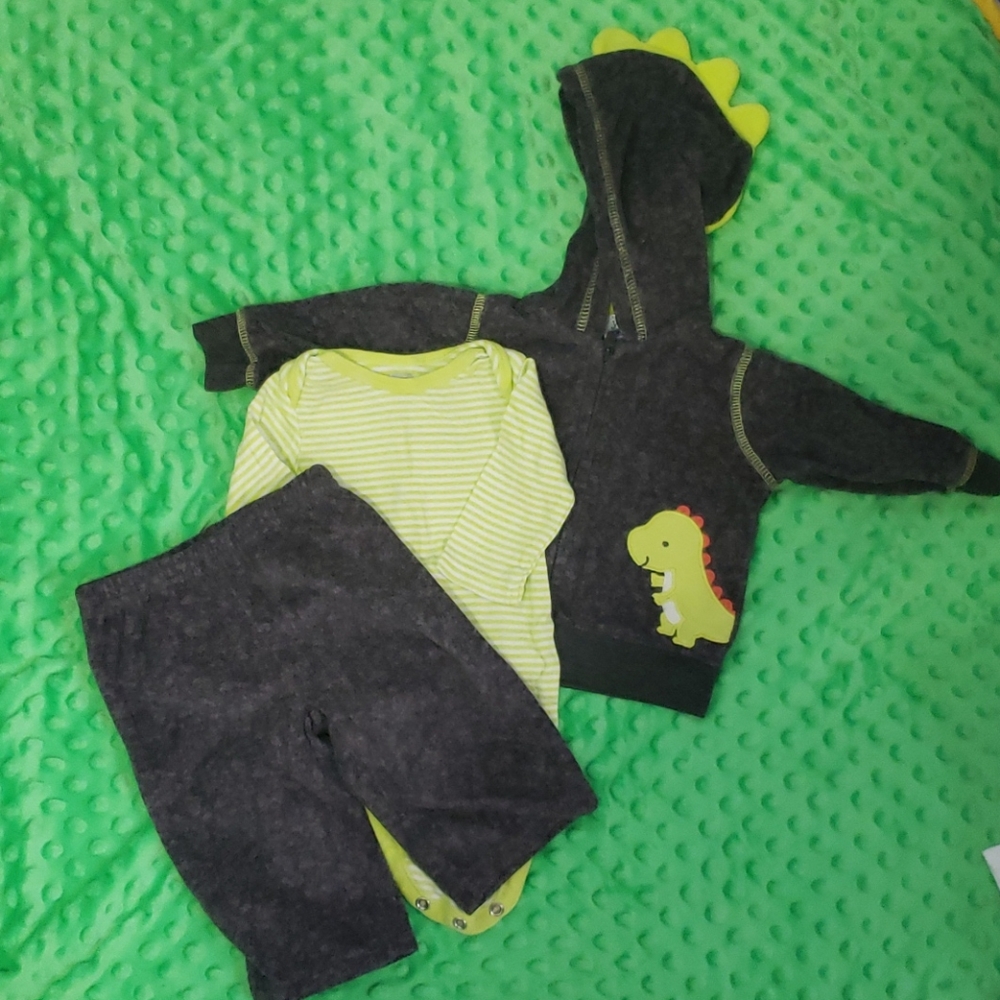 Carter's 3 month Dino outfit